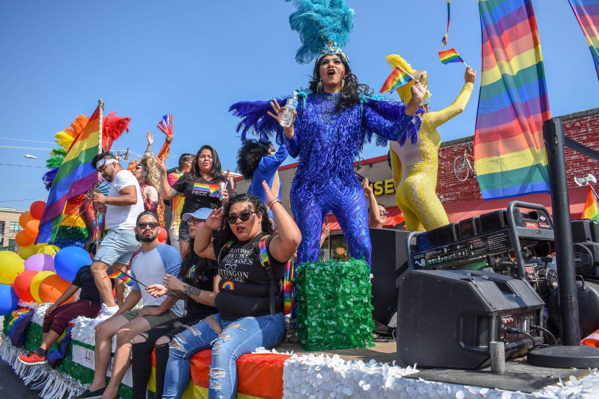 440 Nightclub performers dance during the annual Durham Pride parade on Saturday, Sept. 28, 2019 on Duke's east campus. The Pride events in Durham started in 1981 after protests by the LGBTQ community in response to a murder and attack of sunbathers at the Little River. The Pride event in Durham has continued to be a way for city to celebrate and support their LGBTQ+ community.