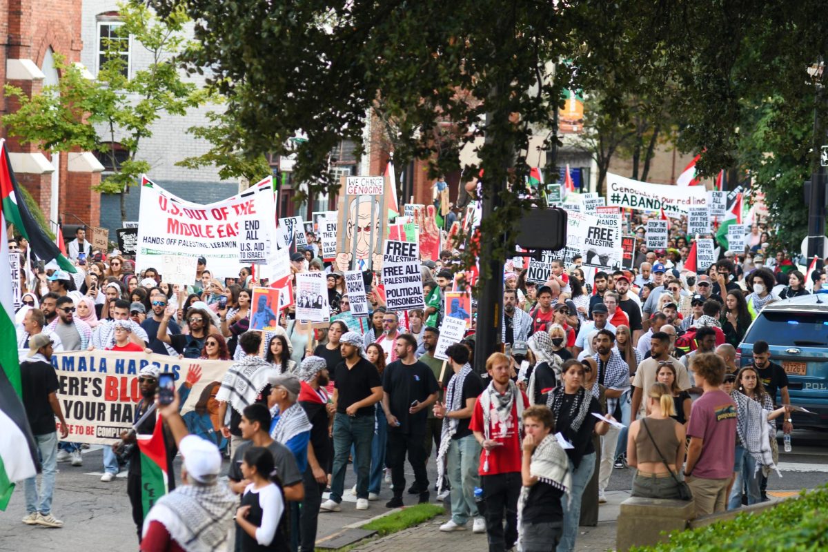 Photo from the Palestine protest in Raleigh