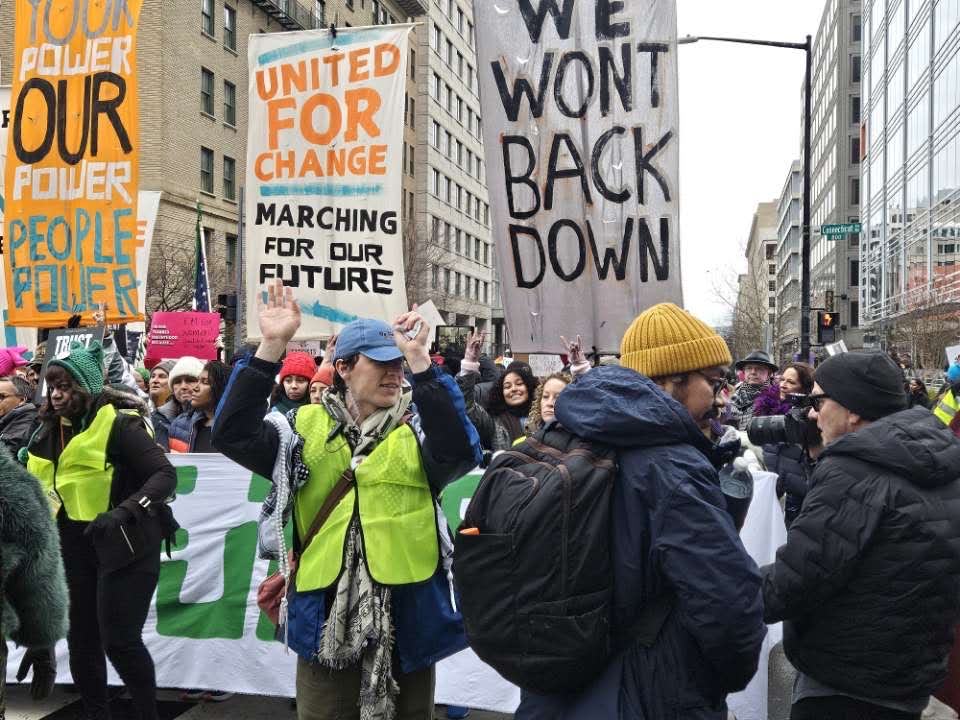 Photo of People's March courtesy of Melanie Sierra