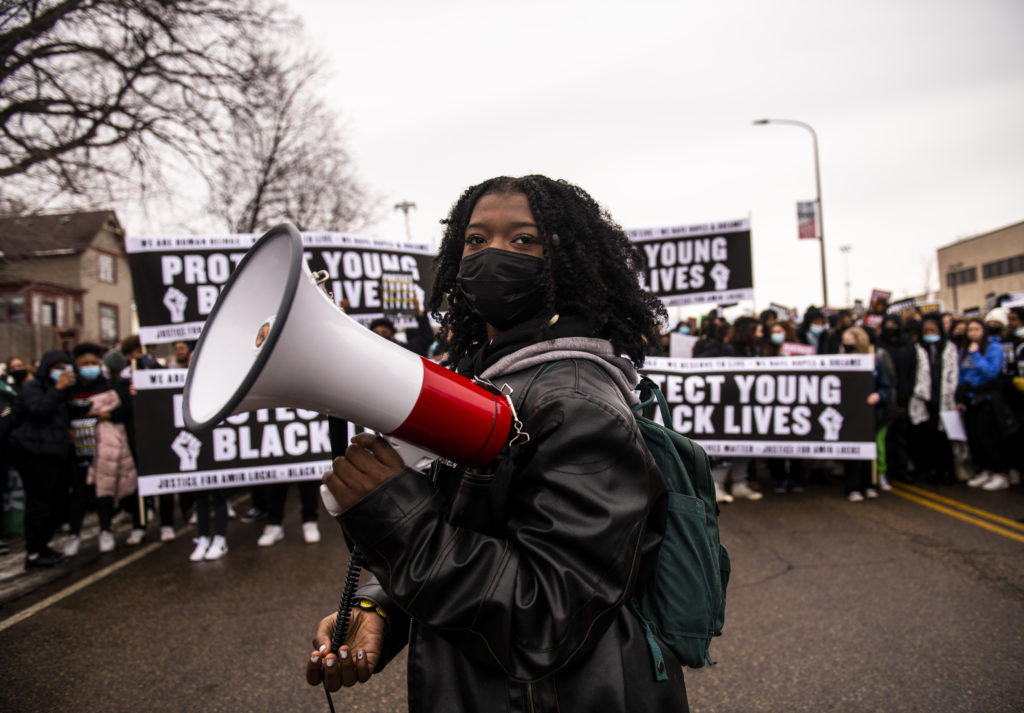 Photo of a protest in St Paul, Minnesota from Creative Commons