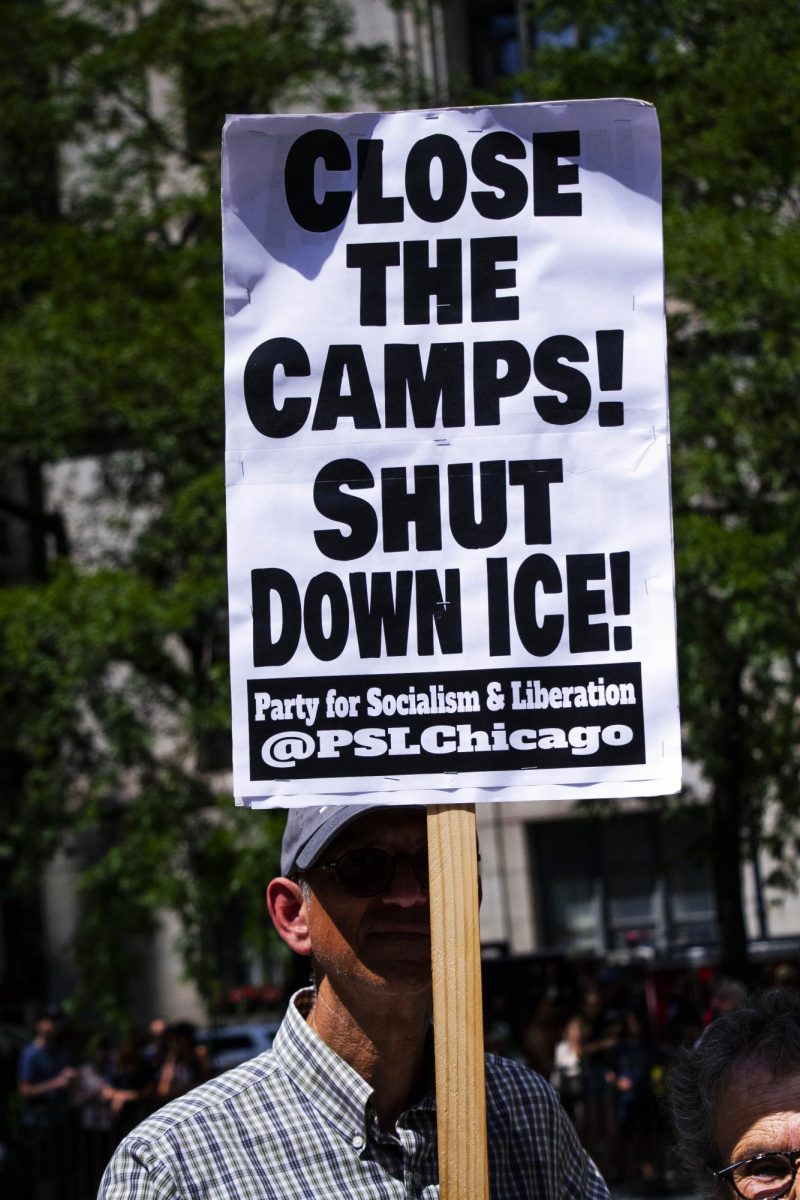 Protest in Chicago on Trump's crackdown on immigration 