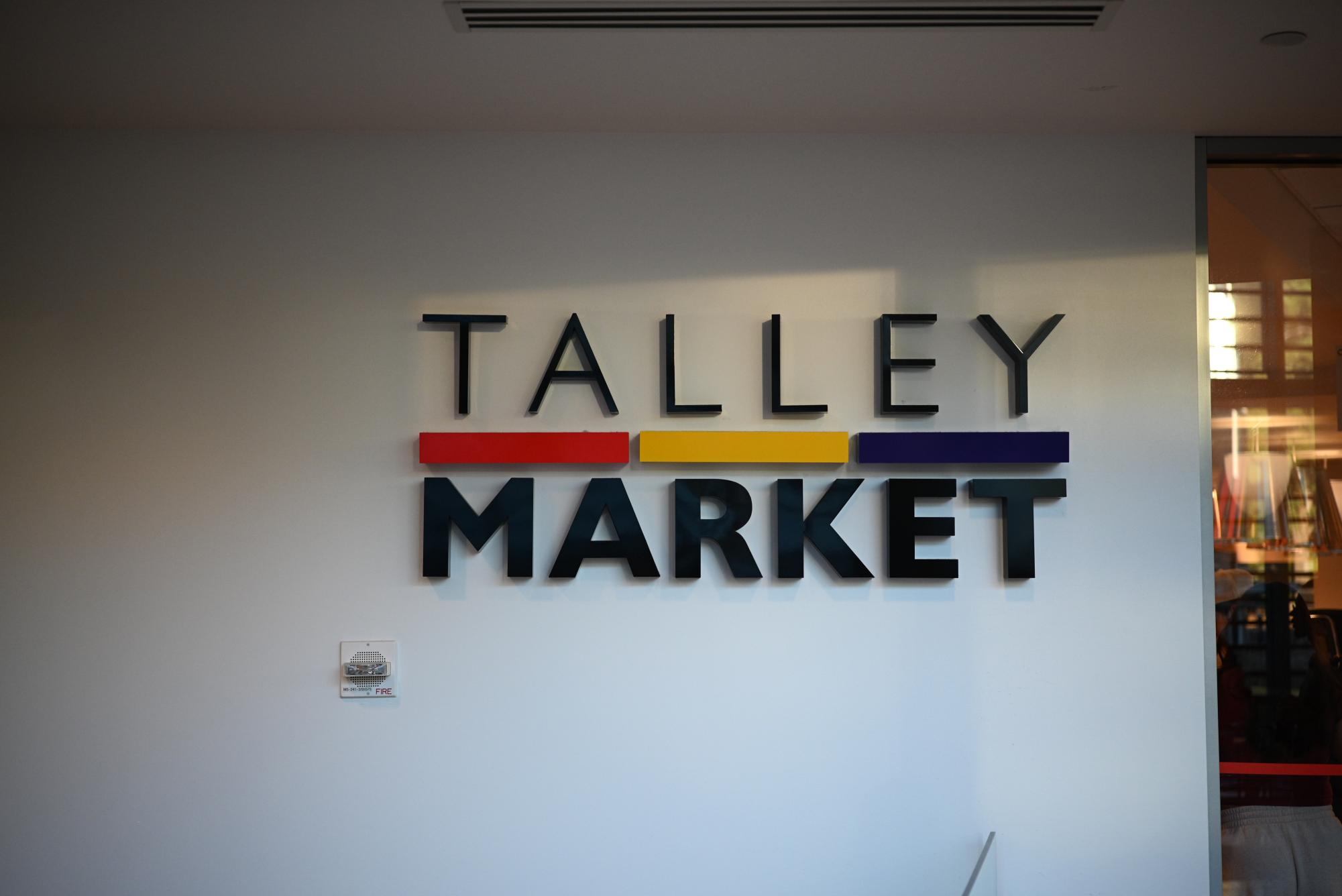 Talley Market sign